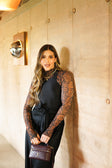 Mesh Animal Print Café