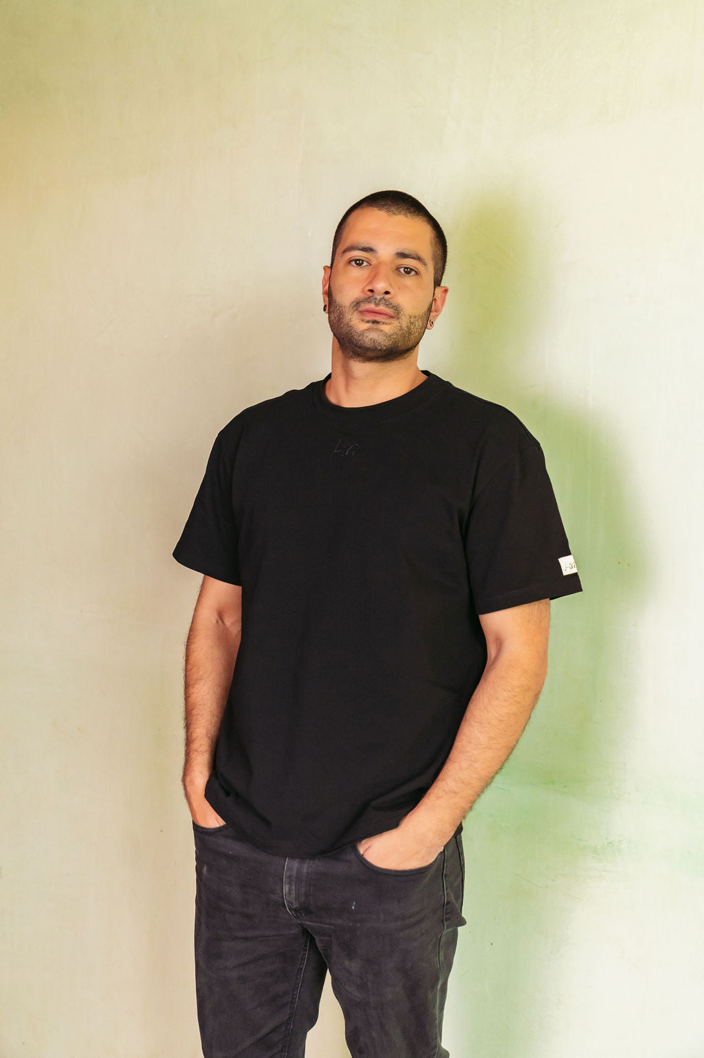 Camiseta Hombre Respiro Negra
